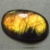 New Madagascar - LABRADORITE - Oval Cabochon Huge size - 27x45 mm Gorgeous Strong Multy Fire